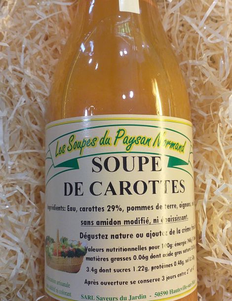 Soupe de carottes Les Soupes du Paysan Normand 97cl